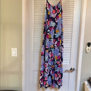 CAT & JACK youth Floral Multi-Color Tiered Maxi summer Dress. XL (16-18)